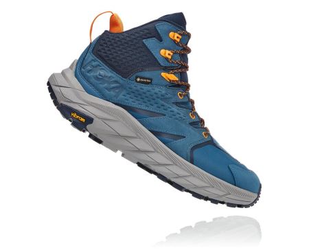 Hoka One One Anacapa Mid GORE-TEX - Sapatos De Caminhada Homem Turquesa | PT-pvAhF1C